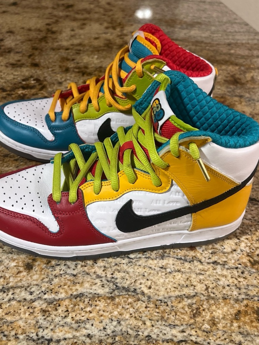 Nike SB Dunk High Pro froSkate “All Love No Hate” DH7778-100 Men’s Size 10